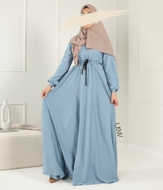 Abaya Maleekah Aaliia - Light Blue