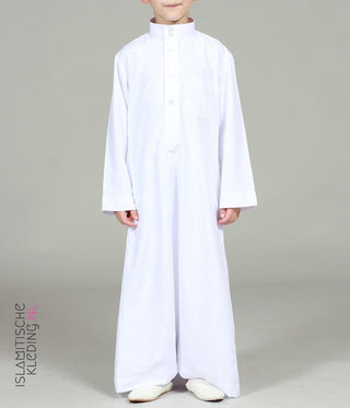 Qamis Boys White Basic