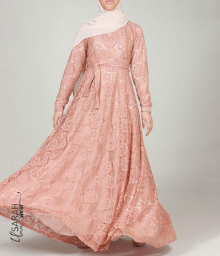 Alaïa Lace Dress Mocca - Zonder touwtje