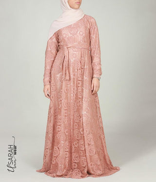 Alaïa Lace Dress Mocca - Zonder touwtje