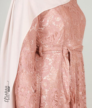 Alaïa Lace Dress Mocca - Zonder touwtje