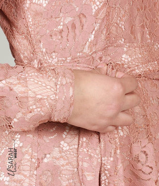 Alaïa Lace Dress Mocca - Zonder touwtje