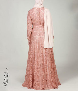 Alaïa Lace Dress Mocca - Zonder touwtje