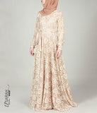 Alaïa Lace Dress Vintage Nude