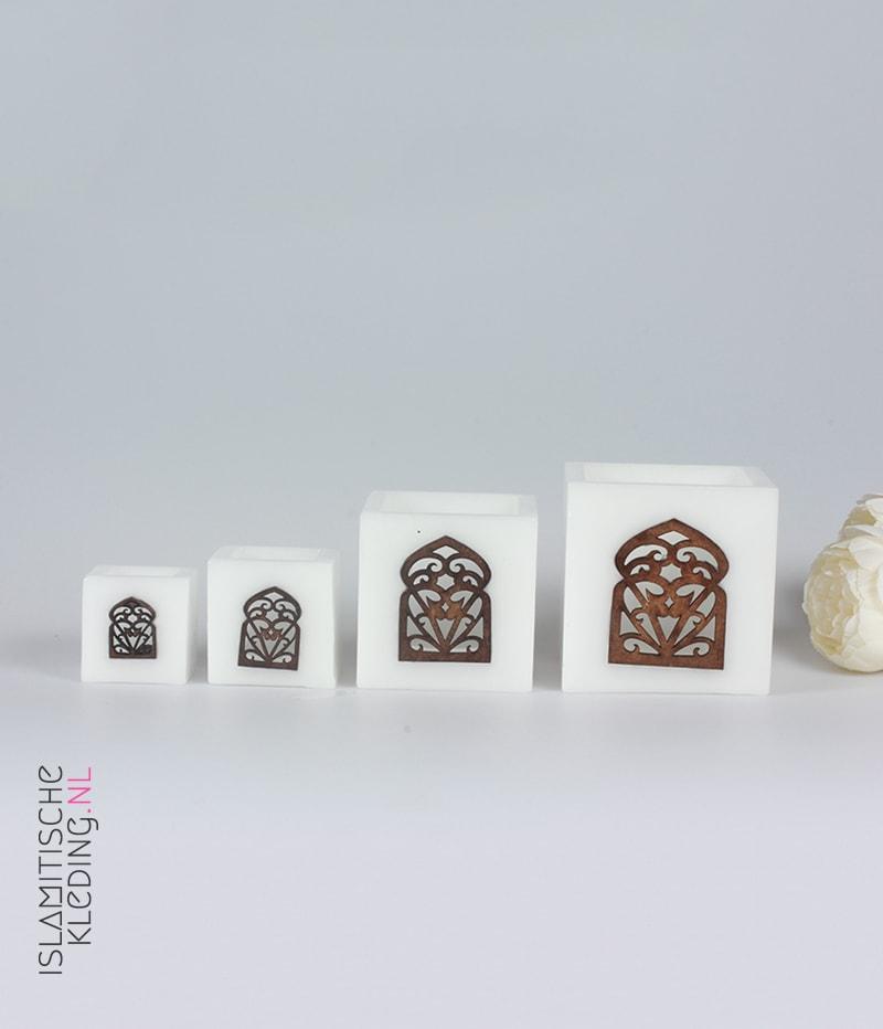 Držač svjetiljke za arapski čaj "Baab" - bijeli