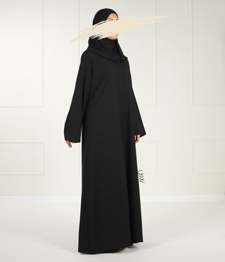 Qaisumah Kimono + Abaya Set (UsW) - Black