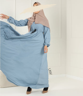 Abaya Maleekah Aaliia - Light Blue