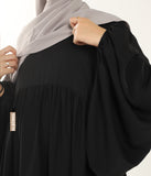 Jilbab Soumaya Balon Kol - Siyah