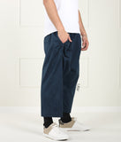 Übergroße Hose aus Coton pour homme – Marineblau