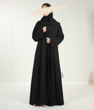 Qaisumah Kimono + Abaya Set (UsW) - Black