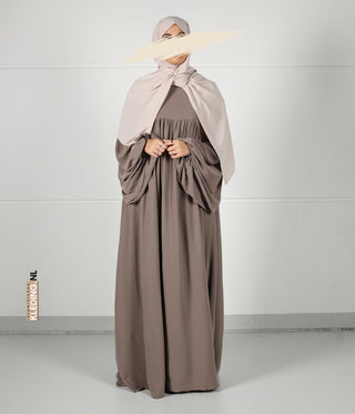 Jilbab Soumaya Balloon Sleeve - Taupe