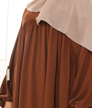 Jilbab Soumaya Balloon Sleeve - Rusty