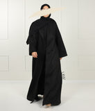 Long Suède Kimono Blazer - Black