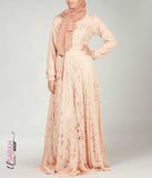 Alaïa Lace Dress Skin Peach