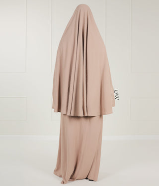 A-lijn PUFF Abaya Jazz- UsW - Smokey Sand