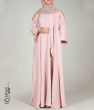 Saufiya Kimono Dress Pale Pink