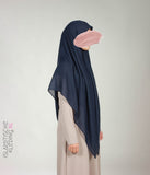 Viskose Hijab XL - 150cm Marine