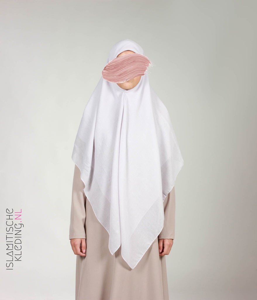 حجاب فيسكوز XL - 150 سم لون رمادي فاتح