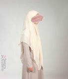 Viskozni hidžab XL - 150 سم الجلد البيج
