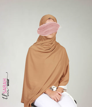 HQ Maxi Chiffon Hijaab - Cork