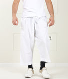 Pantalon oversize en coton pour homme - Blanc