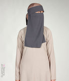 Komfort Niqab Asche