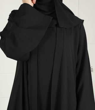 Qaisumah Kimono + Abaya Set (UsW) - Black