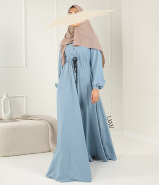 Abaya Maleekah Aaliia - Light Blue