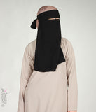 Komfort Niqab Schwarz