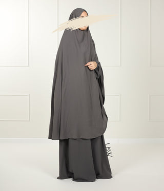 A-Lijn Puff Abaya Arrzha Stretch - Ash