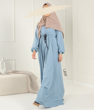 Abaya Maleekah Aaliia - Light Blue