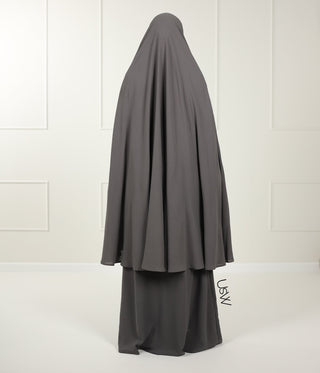 A-Lijn Puff Abaya Arrzha Stretch - Ash