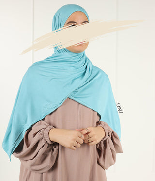 Maxi Jersey Scarf 55x170 Turqouise