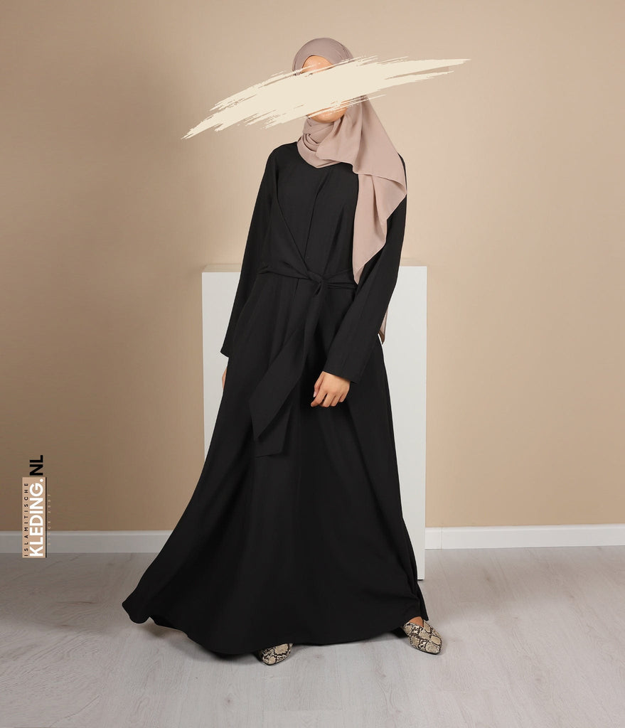 Abaya Houda Trapez - Noir