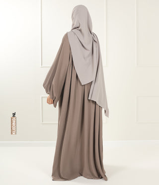 Jilbab Soumaya Balloon Sleeve - Taupe