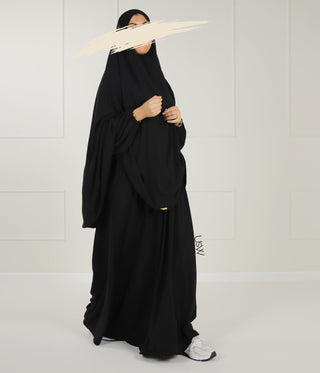 A-line PUFF Abaya Jazz - UsW - Noir