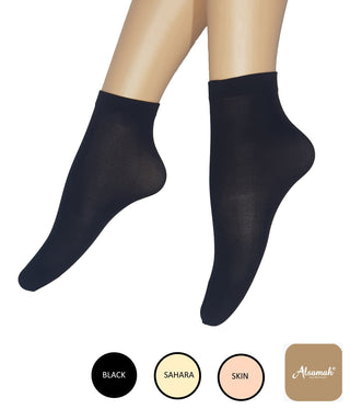 Al-Samah korte, uigennemsigtige sokker (40 den.)