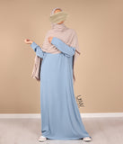 Basic Abaya Pearl - SKY BLUE