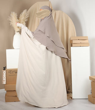 Double Diamond KHIMAR Jaz- Taupe