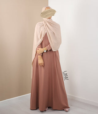 Abaya Ligne A - Ellysa - Beige