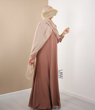 Abaya Ligne A - Ellysa - Beige