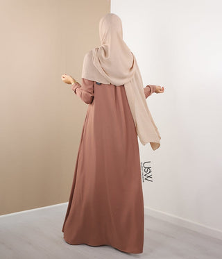 Abaya Ligne A - Ellysa - Beige