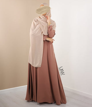 Abaya Ligne A - Ellysa - Beige