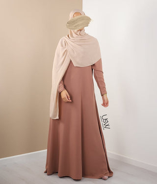 Abaya Ligne A - Ellysa - Beige