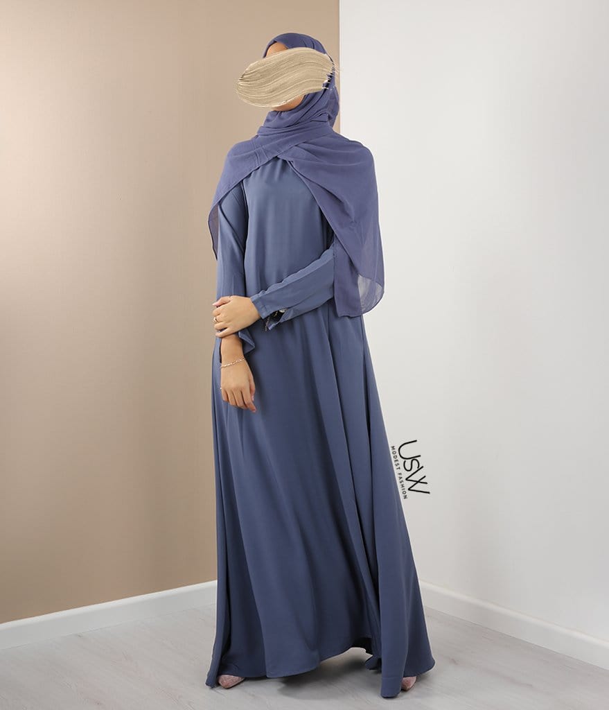 Abaya A-lijn - Ellysa - Lavender – islamitischekleding.nl