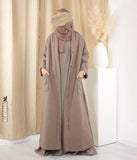 Temel Kış Kimono Akemi Taupe
