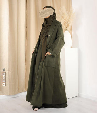 Essential Winter Kimono Akemi Army Green