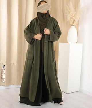 Essential Winter Kimono Akemi Army Green