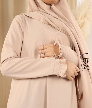 A-Lijn Abaya Arrzha Stretch TB - Sand