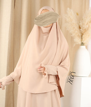 Abaya trapèze Arrzha Stretch TB - Sable